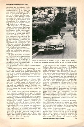 El Cadillac 1951 Visto por Sus Dueños - Octubre 1951