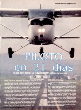 PILOTO en 21 días - Abril 1992