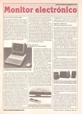 Monitor electrónico - Noviembre 1984