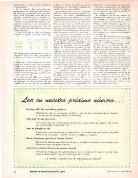 No Basta Afinar El Motor - Mayo 1966
