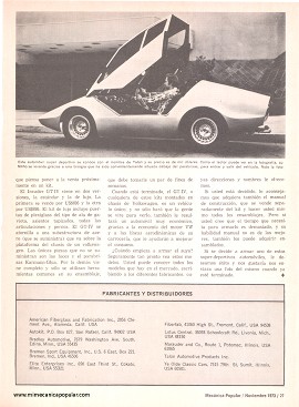 Cómo ponerle una nueva carrocería a su automóvil viejo - Noviembre 1973