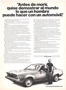 Publicidad - Rambler-Hornet AMC - Enero 1972