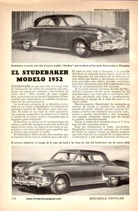 El Studebaker Modelo 1952 - Marzo 1952