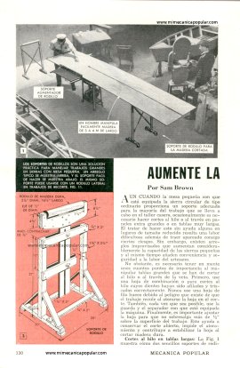 Aumente la capacidad de su sierra circular - Mayo 1951