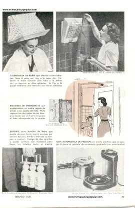 Novedades para el Hogar - Mayo 1951