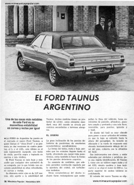 El Ford Taunus Argentino -Noviembre 1974