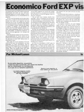 Informe de los dueños: Ford-EXP - Marzo 1982