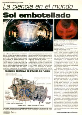 La ciencia en el mundo - Sol embotellado - Julio 1994