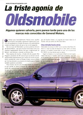 La triste agonía de Oldsmobile - Abril 2001