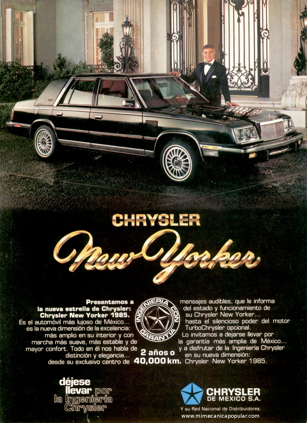 Publicidad - Chrysler New Yorker - Diciembre 1984 -incluye un video