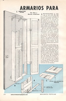 Armarios para puertas - Febrero 1960