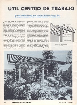 Útil centro de trabajo para su jardín - Enero 1970