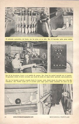 Colocador Mecánico de Pinos de Boliche - Enero 1949