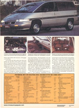 Informe de los dueños: Oldsmobile Silhouette - Noviembre 1991