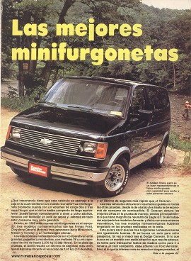 Las mejores minifurgonetas - Febrero 1988