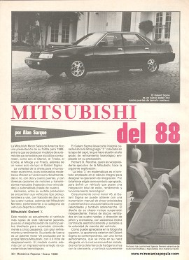 Mitsubishi del 88 - Enero 1988