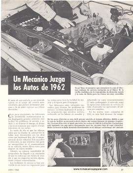 Un Mecánico Juzga los Autos de 1962 - Abril 1962
