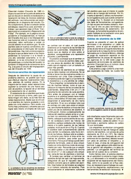 Reparaciones del sistema eléctrico -Enero 1989