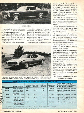 La American Motors Da Prioridad a la Mano de Obra - Enero 1972