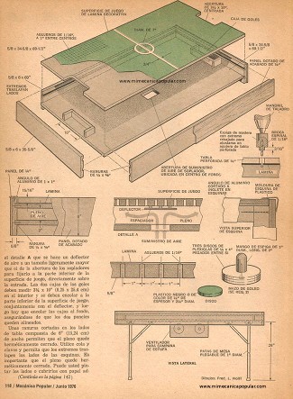Construya una Mesa de Hockey - Junio 1976