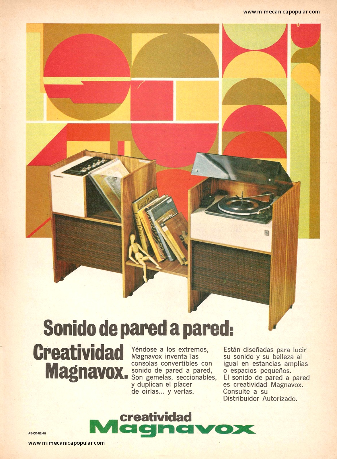 Publicidad - Equipo de Sonido Magnavox - Junio 1976v