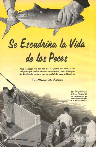 Se Escudriña la Vida de los Peces - Noviembre 1955