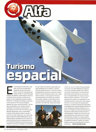 Turismo espacial - Septiembre 2004