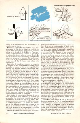 Conserve Sus Herramientas De Taller Afiladas - Abril 1955