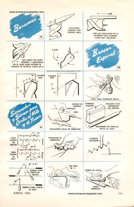 Conserve Sus Herramientas De Taller Afiladas - Abril 1955