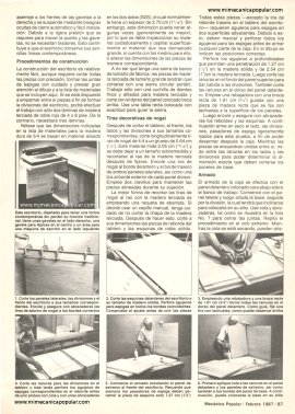 Construya su escritorio - Febrero 1987
