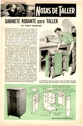 Gabinete Rodante para Taller - Agosto 1953