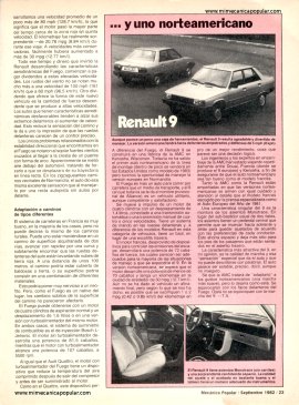 Renault Fuego -Septiembre 1982