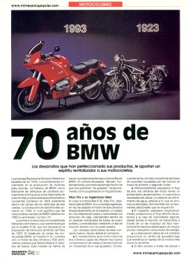 70 años de BMW 1923-1993 y contando - Mayo 1993