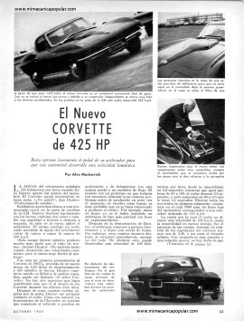 El Corvette de 425 HP - Octubre 1965