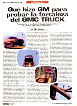 Qué hizo GM para probar la fortaleza del GMC TRUCK - Junio 1993