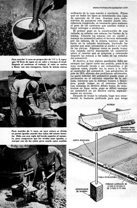 Haga Sus Propias Calzadas de Concreto - Septiembre 1951