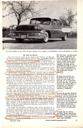 Informe de los Dueños: Pontiac 1958 - Julio 1958