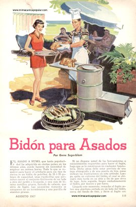 Bidón para Asados - Agosto 1957