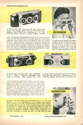 Cámaras fotográficas -Febrero 1956