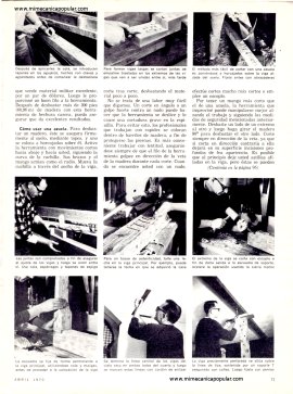 Cómo Construir Vigas Antiguas - Abril 1970