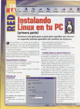 En la Red - Instalando Linux en tu PC - Abril 2001