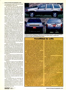 Reporte de los dueños: Jeep Grand Cherokee -Octubre 1993