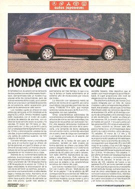 Honda Civic EX Coupe - Enero 1993