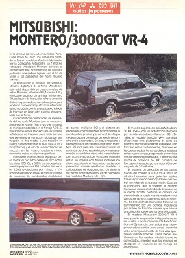 Mitsubishi: Montero - 3000GT VR-4 - Enero 1993