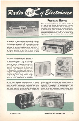Radio, Televisión y Electrónica -Marzo 1957
