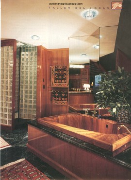 Baños con capacidad, el lujo ha conquistado la habitación más pequeña de la casa - Junio 1999