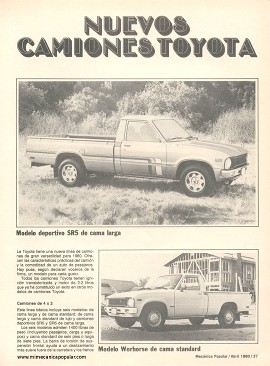 Los Camiones Toyota de Abril 1980