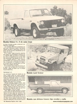 Los Camiones Toyota de Abril 1980