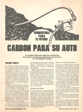 Carbón Para Su Auto - Marzo 1980