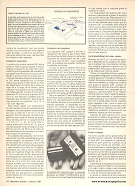 Cassette digital - Octubre 1987